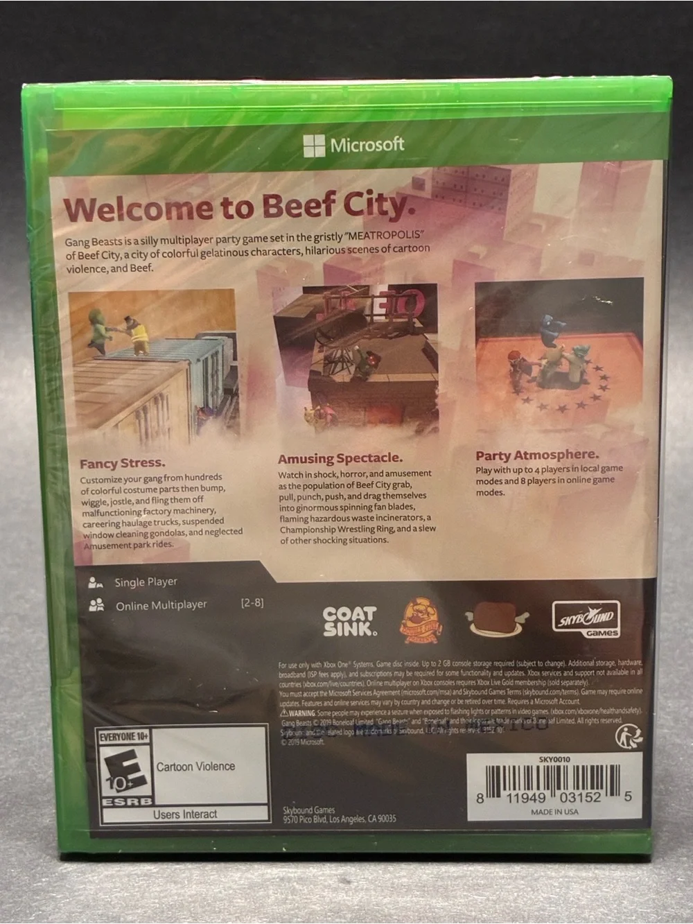 Gang Beasts Xbox One Video Game - Brand New Sealed